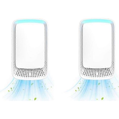 2 Pcs Quiet Plug-in Air Purifier for Home Negative Ionizer Technology for Bedroom Pet Kitchen Office (1/5)