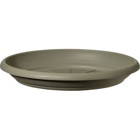 Scheurich LINDA, Untersetzer aus Kunststoff, Farbe: Moss Green, 28,3 cm Durchmesser, 4,1 cm hoch, (1/3)