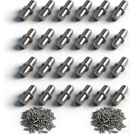 100er-set 5mm Supports D'Étagères pour Étagères - 50kg Charge par Paire (1/5)