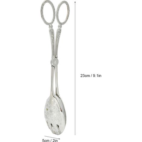 Multifunktionale Küchenzange aus Zinklegierung, rutschfest zum Kochen und Backen (silber) (1/5)