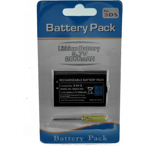 Batería Recargable de Ion-Litio para NINTENDO 3DS 3,7v 2000mah