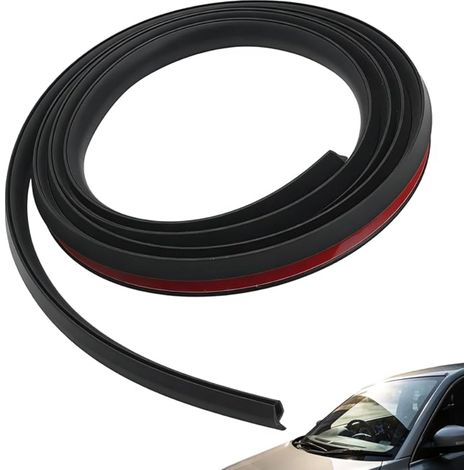 Joint de Pare-Brise Avant Universel en Caoutchouc Noir Isolation Acoustique et Protection contre les Intempéries Facile à Installer pour Voitures Camions SUV et Autres Véhicules (1/5)