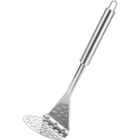 Pilon à Purée en Acier Inoxydable, Manche Long Ergonomique pour Cuisine Maison et Camping Écrase Légumes, Avocat, Pommes de Terre et Préparations de Sauces (1/5)