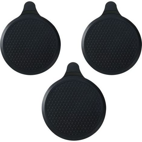 Lot de 3 Bouchons de Vidange en Silicone Diamètre 18.5 cm, Bouchons pour Baignoire, Évier de Cuisine, Lavabo Salle de Bain, Noir (1/4)
