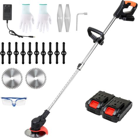 SWANEW Decespugliatore Rasaerba 18krpm Con caricabatterie con 2x 21V 1.5.0Ah e caricabatteria regolabile (1/5)