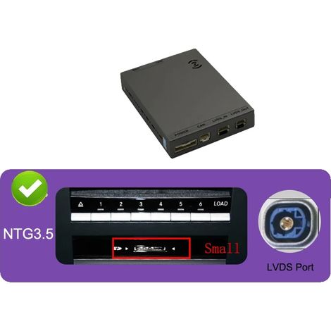 Décodeur CarPlay/Android Auto sans fil, Support multimédia, Contrôle amélioré, Pour Benz NTG 3.5 (1/2)