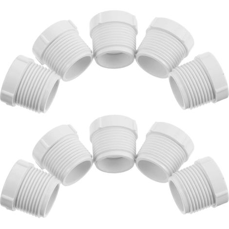 Raccord de tuyauterie en PVC étanche, adaptateur de couplage pour usage industriel, 12 pièces (1/5)