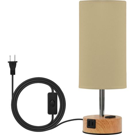 Yuiboo Lampes de table ferme couleur unie kaki - Lampe tactile à (1/5)