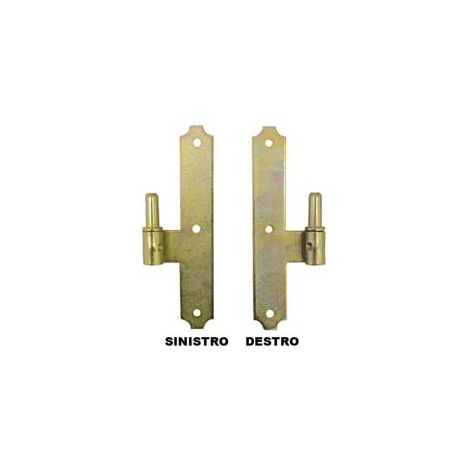 CARDINE A LEGNO PER BANDELLA SU LAMA A FILO- - mm.180X30 SX interasse mm.54 - 12 pezzi