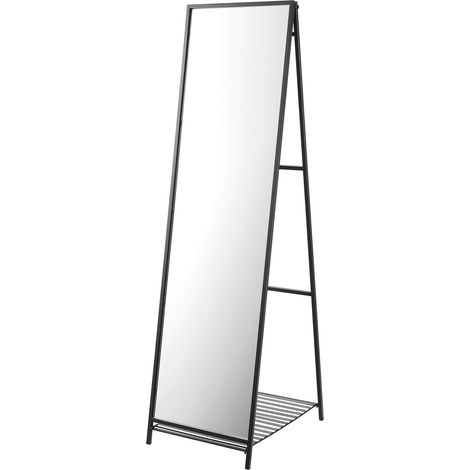 Specchio da terra 160 x 44 x 60 cm nero 030007977