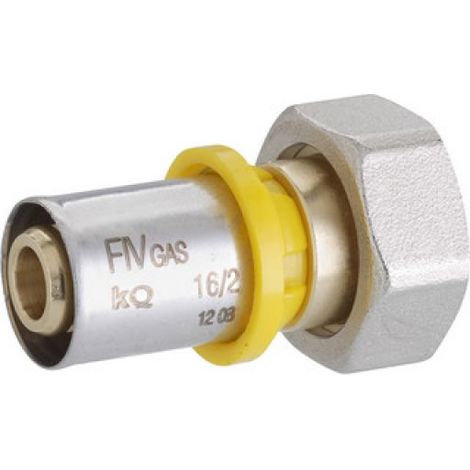 RACCORDO DIRITTO CON DADO GIREVOLE FEMM C/TENUTA O-RING M28 x 1,5 x 26