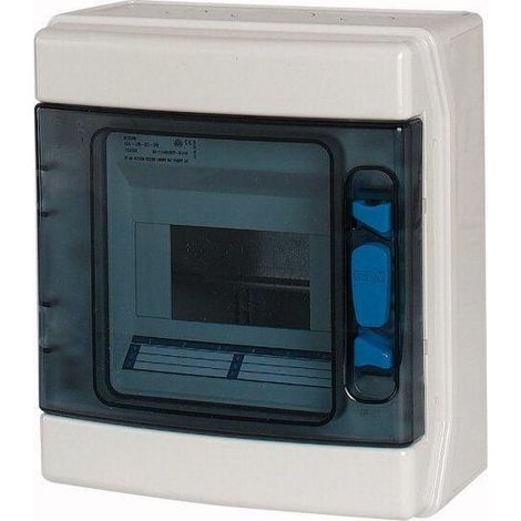 Quadro di distribuzione modulare 1x6 per montaggio superficiale, resistente ai raggi UV IP65, IKA-1/6-ST-UV 174188