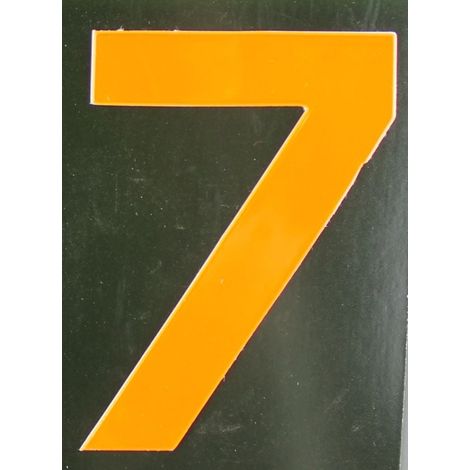 Conacord Reflektierende Klebezahl 7 orange 80 mm 7 Klebebuchstaben & Zahlen (1/2)