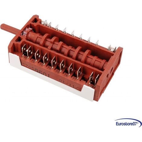 COMMUTATORE SELETTORE 9+OFF PER FORNO REX ELECTROLUX 3570596019 ORIGINALE