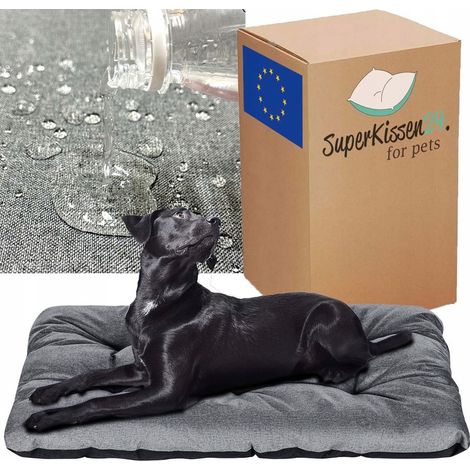 Poduszki24 Hundebett Kissenbett 100x70 LEINEN WASSERDICHT
