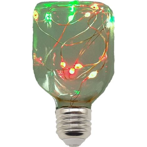 Bombilla LED SQ Especial Guirnalda con Hilo Luminoso RGB E27