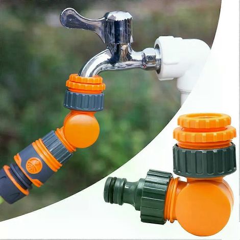 Gartenschlauchverbinder, Wasserhahnadapter für 1/2-Zoll-Schlauchtrommelwagen, Kunststoff-Klick-Schnellkupplungen für Bewässerung (1/4)