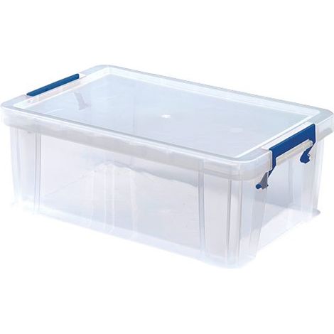 Boite de rangement Transparent Verrouillable 10L, 15.5cm x 39.5cm x 25.5cm ( Prix pour 1 )