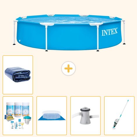 Intex Piscine Tubulaire Ronde - 244x51 cm - 6-pièces S20403 (1/5)