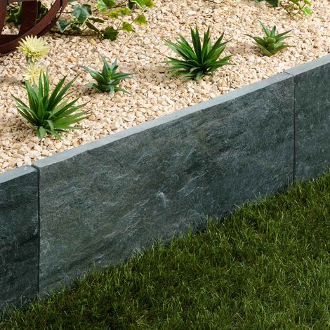 Bordure de jardin Ardoise Verte 60x30x3 cm (à l'unité) - RO'MA NATURE (1/4)