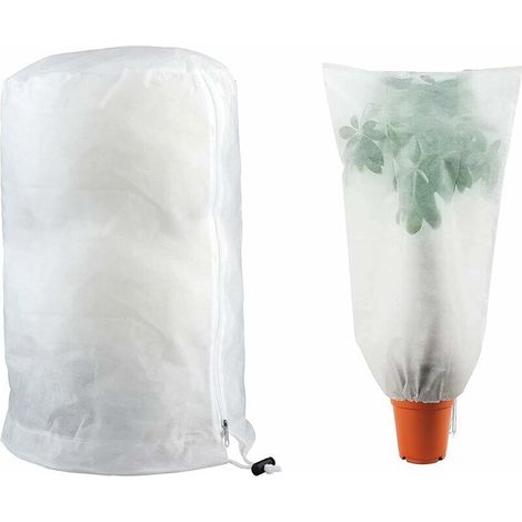 Housse de Protection pour Plante, Housses Hivernage Jardin Plante Fruits Protection Sac - protège du Froid Vos végétaux Ajustable avec Cordon de Serrage à Glissière, 1.2 x 1.8M (1/5)