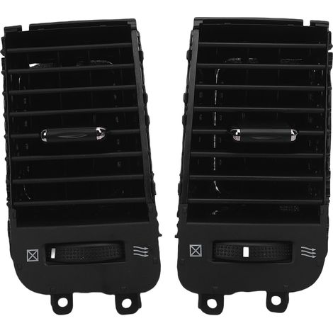 1 coppia di griglie di ventilazione laterali per la console centrale, migliorano il flusso d'aria e offrono un look elegante, perfette per la sostituzione su Prado J120 2002-2009.