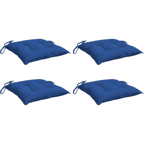 Coussins de palette lot de 4 bleu 50x50x7 cm tissu oxford vidaXL