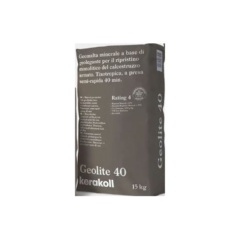 Geolite 40 per il ripristino di calcestruzzo armato kg 15