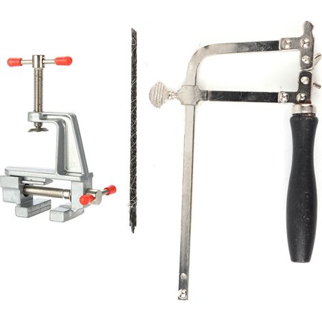 Scie à métaux et Lames de Scie & Étau, Kit d'Outils de Réparation pour Création de Bijoux (1/5)