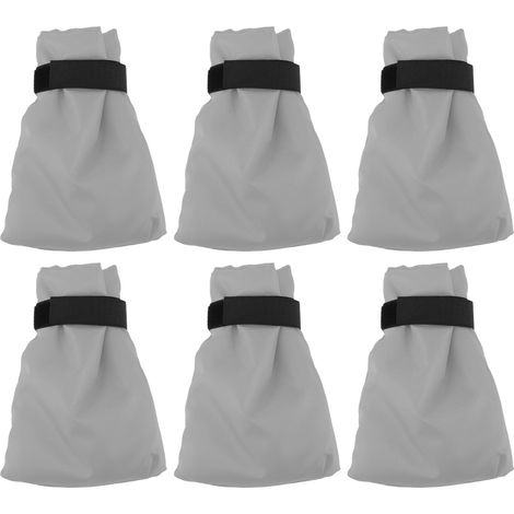 Lot de 6 protège-robinets épais antigel, imperméables et résistants au gel, pour robinets d'extérieur en hiver (gris) (1/5)