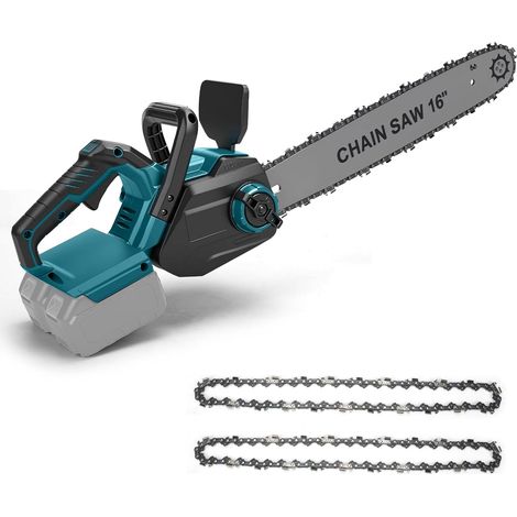 40 cm Akku-Elektrokettensäge mit 40 cm Führungsschiene für Makita 18V Akku 1600W bürstenloser Motor Werkzeuglose Kettenspannung & automatische Schmierung (Akku und Ladegerät nicht im Lieferumfang en (1/5)