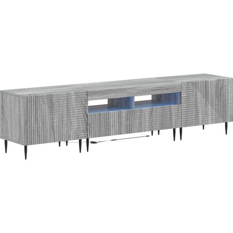 Maison Exclusive - Mobile TV LED a 3 pezzi Sonoma grigio Legno ingegnerizzato (1/5)