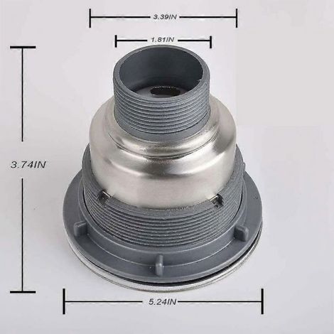Crépine d'évier de cuisine Ln-3-1/2" Crépine en acier inoxydable avec panier/crépine profond amovible et couvercle étanche (1/4)