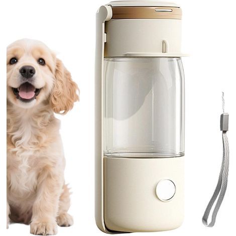 Faltbare Hunde-Trinkflasche, ideal für Reisen und Spaziergänge. Wasserspender für Welpen kleiner, mittlerer und großer Rassen. Geeignet für Hunde jeden Alters.