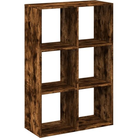Maison Exclusive - Raumteiler-Bücherregal Räuchereiche 69,5x29x10