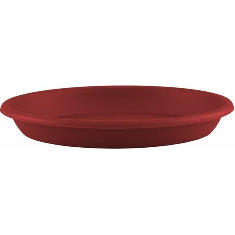 Soucoupe Ronde Rouge Foncée 35cm Protection Efficace Pour Vos Sols Et Plantes. - Artevasi