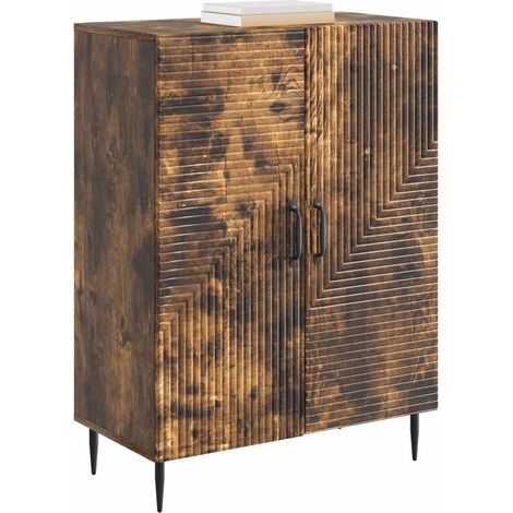Maison Exclusive - Credenza Rovere Fumo 66 x 34,5 x 89,5 cm Legno ingegnerizzato