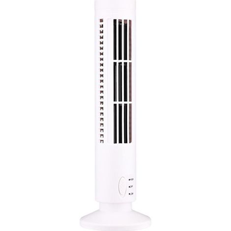 Nouveau Ventilateur de Tour USB Ventilateur Sans Lame Tour Ventilateur éLectrique Climatiseur Vertical, Ventilateur Debout Sans Lame Blanc (1/4)