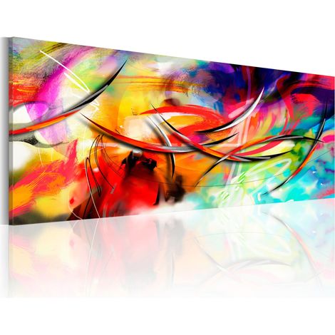 Quadro - Danza dell'arcobaleno - 150x50 (1/4)