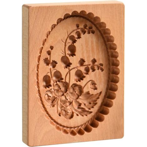 Moules à biscuits en bois - Moule à biscuits en bois sculpté - Tampon à (1/5)