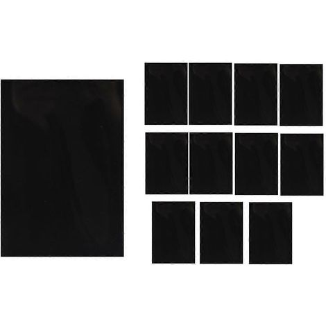 Lot de 12 cadres photo pour réfrigérateur, 15 x 10 cm, noirs (1/5)
