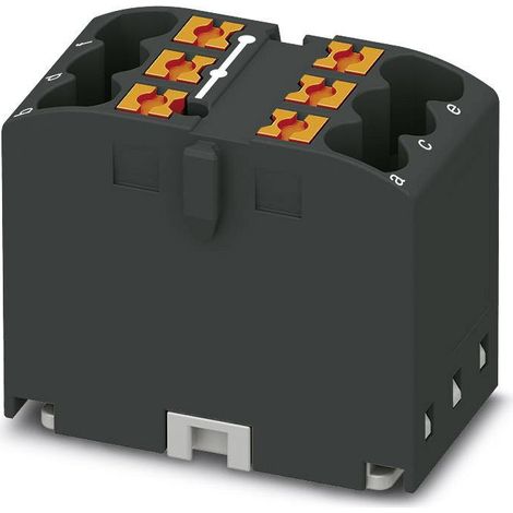 Phoenix Contact 3273278 Bloc de distribution noir 6 positions