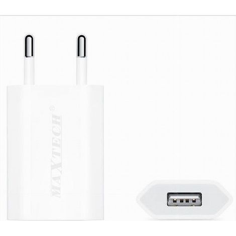 TRADE SHOP - Set 50 Caricatori Usb Smartphone 5v-1000ma Caricabatteria Maxtech Ca-s014 50pz - (1/2)