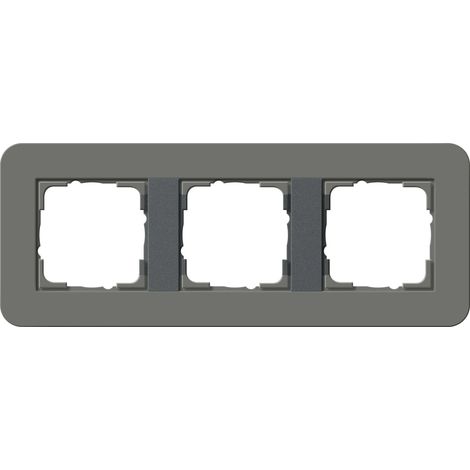 Gira Marco embellecedor 3f Gira E3 Gris oscuro/Antracita [0213423], 0213 423