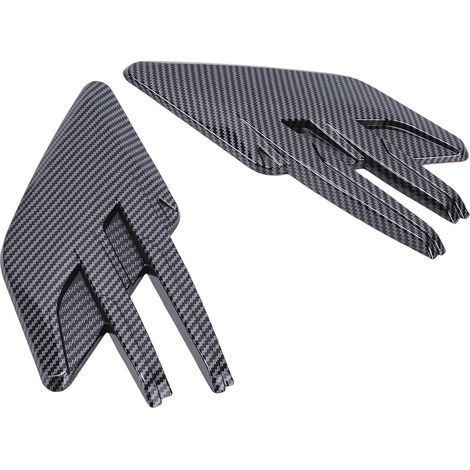Garniture D'aération Latérale de Garde-boue, Plastique ABS Noir Style Fibre Carbone pour Voitures, Camions, SUV, avec un Design épuré Réduire la Traînée et Protéger Peinture (1/5)