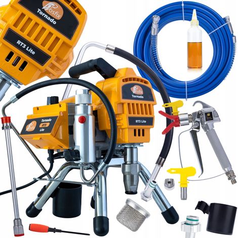Rosfix Tornado RT3 Lite - Pulvérisateur de peinture hydrodynamique sans air compact Moteur sans balais 2000 W 3300 PSI 2,2 L/min (1/5)