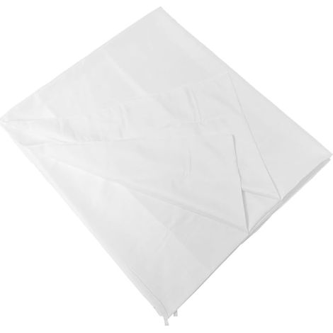 Toile de Fond Blanche en Coton Polyester, Épaisse et Résistante, Faible Transmission Lumineuse, pour Décoration de Banquet et Couverture de Table à Manger (1/5)