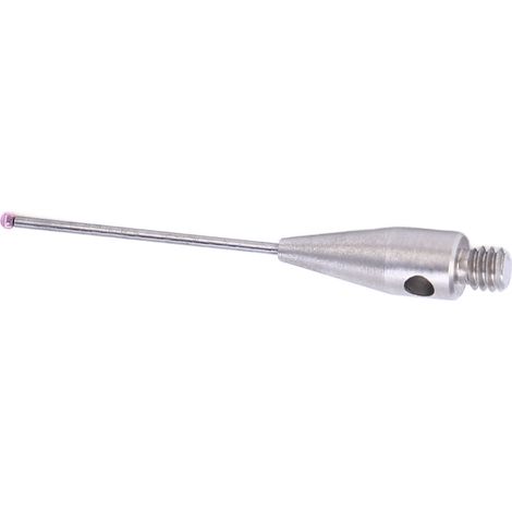 CMM-Tastkopf, M2-Gewinde, 0,7 mm roter Kugeldurchmesser, 20 mm langer, hochsteifer Schaft aus Wolframkarbid, CMM-Tastnadel (1/5)