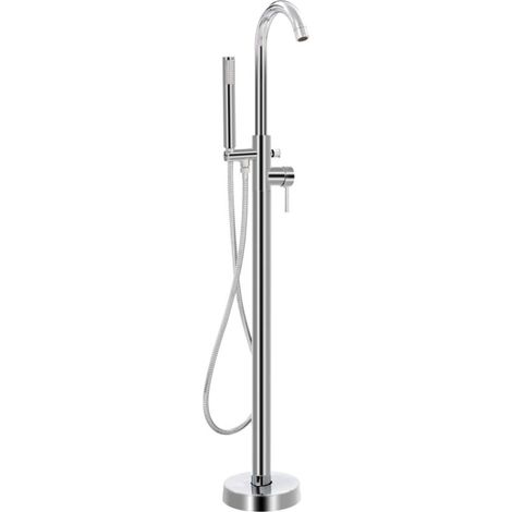 vidaXL Freestanding Bathtub Faucet Stainless Steel 118,5 cm (1/5)