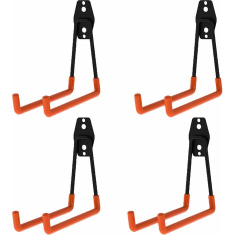Crochets de garage robustes, crochets de rangement polyvalents, supports pour outils de jardin, crochets muraux en acier (petits crochets) (1/5)